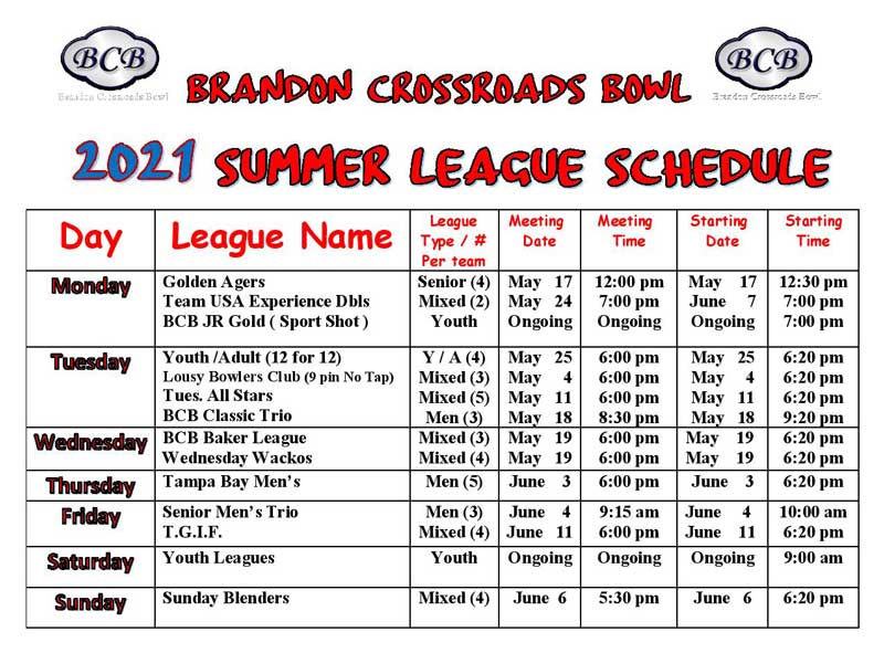 summer leagues